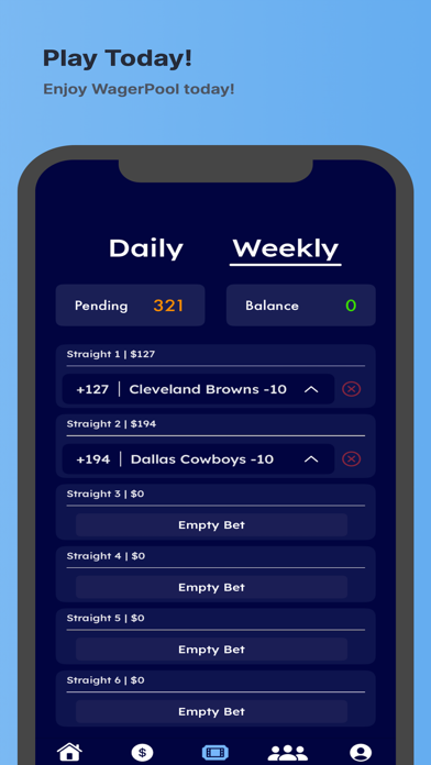 WagerPool Screenshot