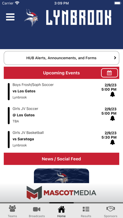 Lynbrook Vikings Athletics Screenshot