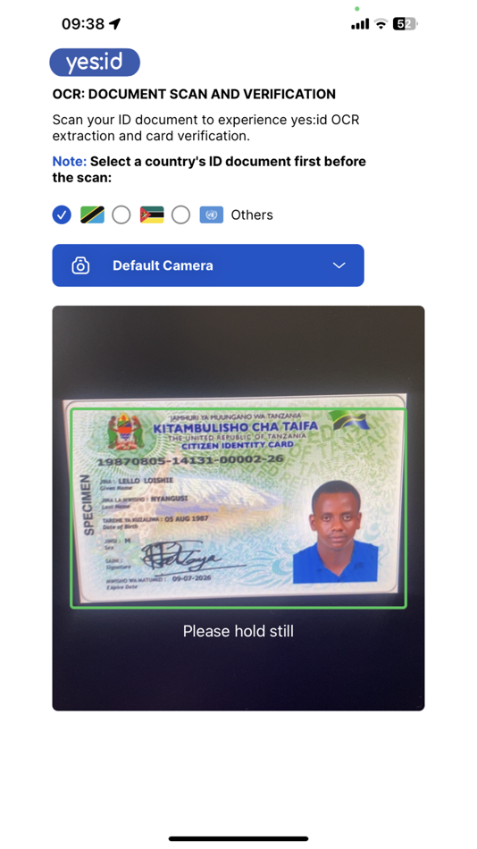 #2. yes:id SDK (iOS) 由: IDTech Tanzania Limited