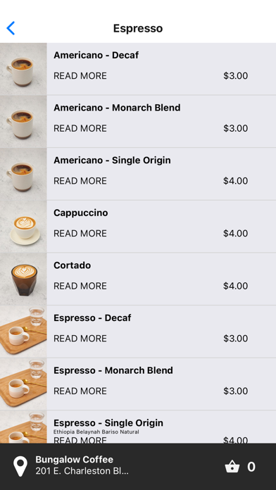Bungalow Coffee Screenshot