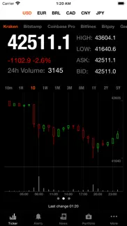 bitcoin ticker iphone screenshot 2