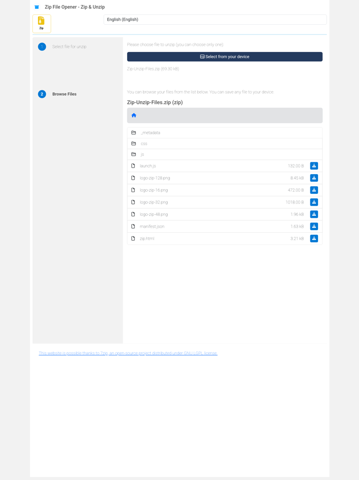 Zip and Unzip - Zip Opener