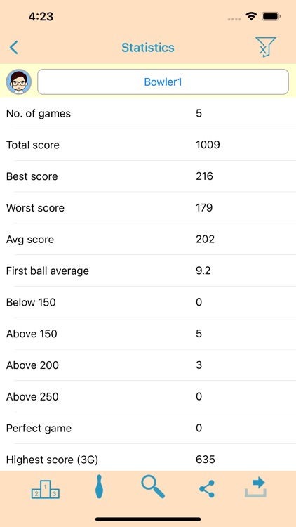 Scoreboard for Duckpin Lite screenshot-3