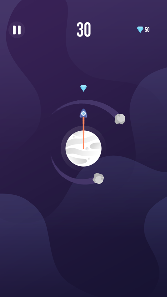 #3. Asteroid Orbit: Swipe to move (iOS) Podle: Sameh Aly