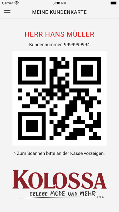 Modehaus Kolossa Screenshot
