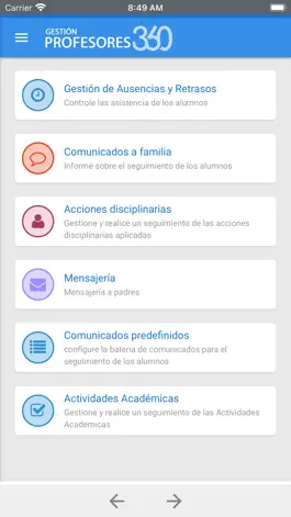 Game screenshot Gestión Profesores 360 apk