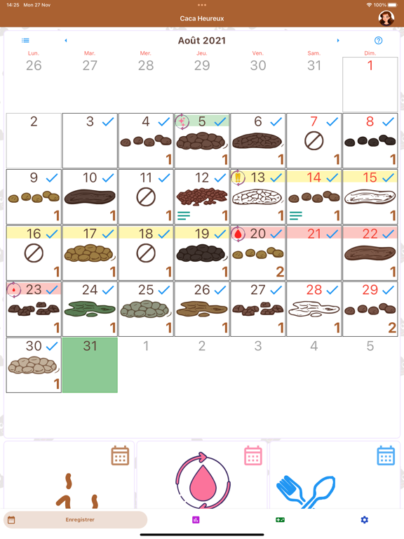 Screenshot #4 pour Caca Heureux : Journal de Caca