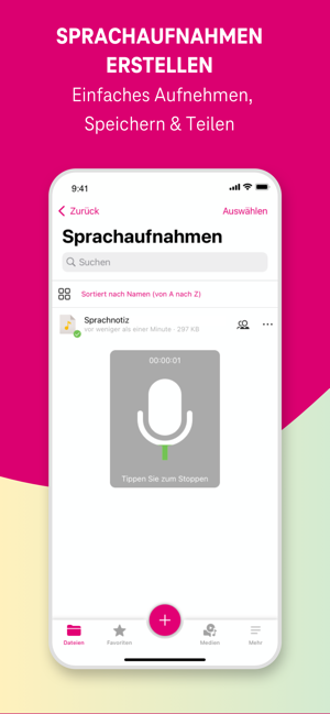 ‎MagentaCLOUD - Cloud Speicher Screenshot