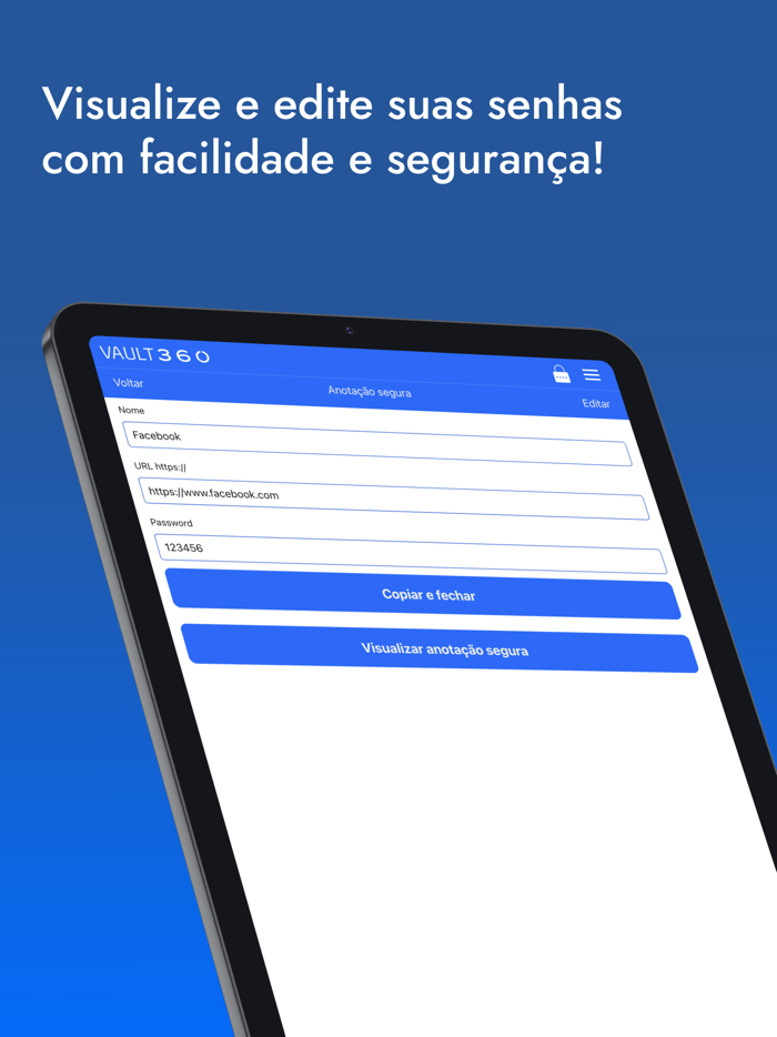 Vault360 Gerenciador de Senhas
