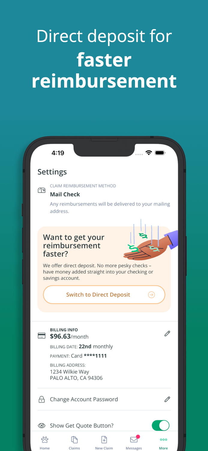 Healthy Paws Pet Insurance App