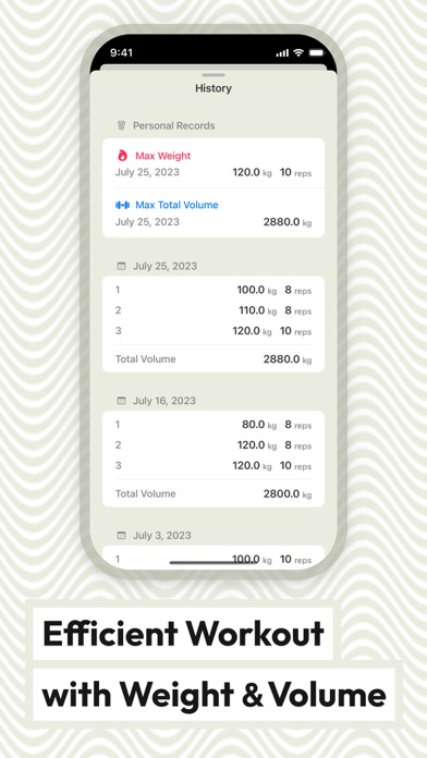Gym Workout Planner - Mott Screenshot