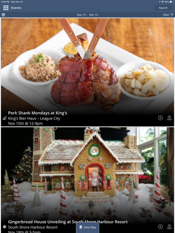 Visit Bay Area Houston iPad screenshot 2 - Travel app