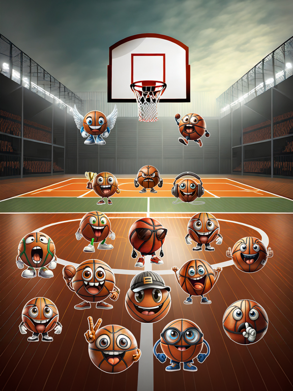 Screenshot #4 pour Basketball Faces Stickers