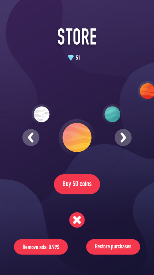 #5. Asteroid Orbit: Swipe to move (iOS) Podle: Sameh Aly