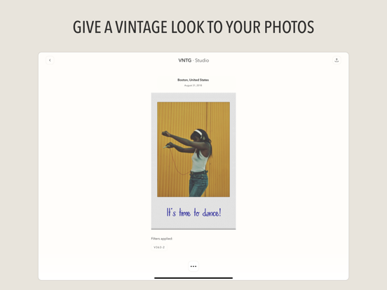VNTG: Vintage Photo Editor iPad app afbeelding 6