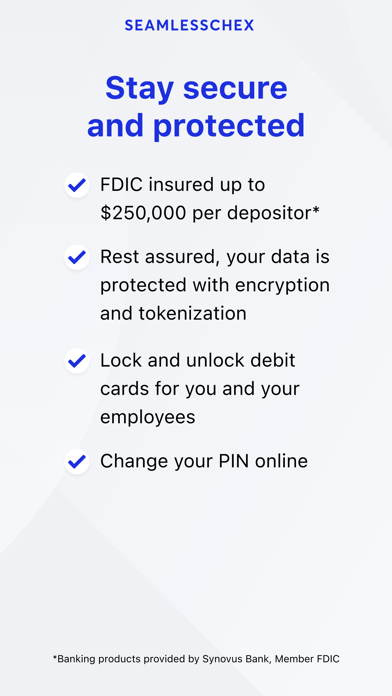 Seamless Chex Business Banking Screenshot