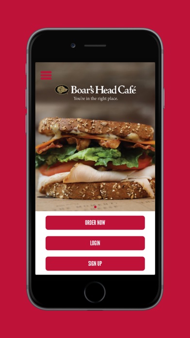Boar's Head Cafe Ordering Screenshot