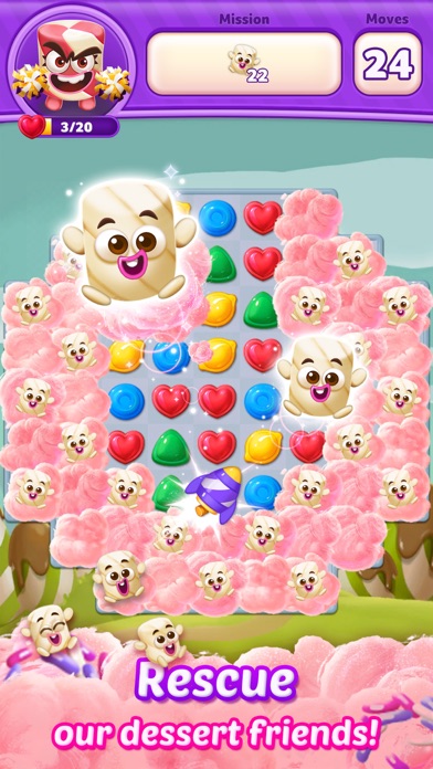 Lollipop Sweet Heroes Match3 Screenshot