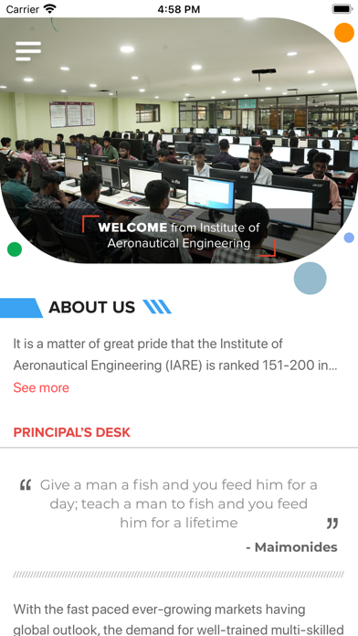 IARE Connect Screenshot