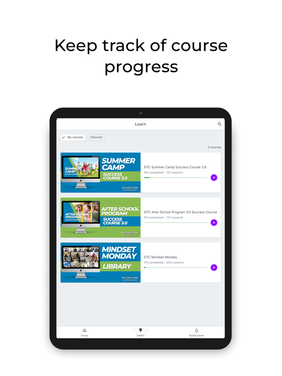 Success Team Coaching iPad screenshot 1 - Education app