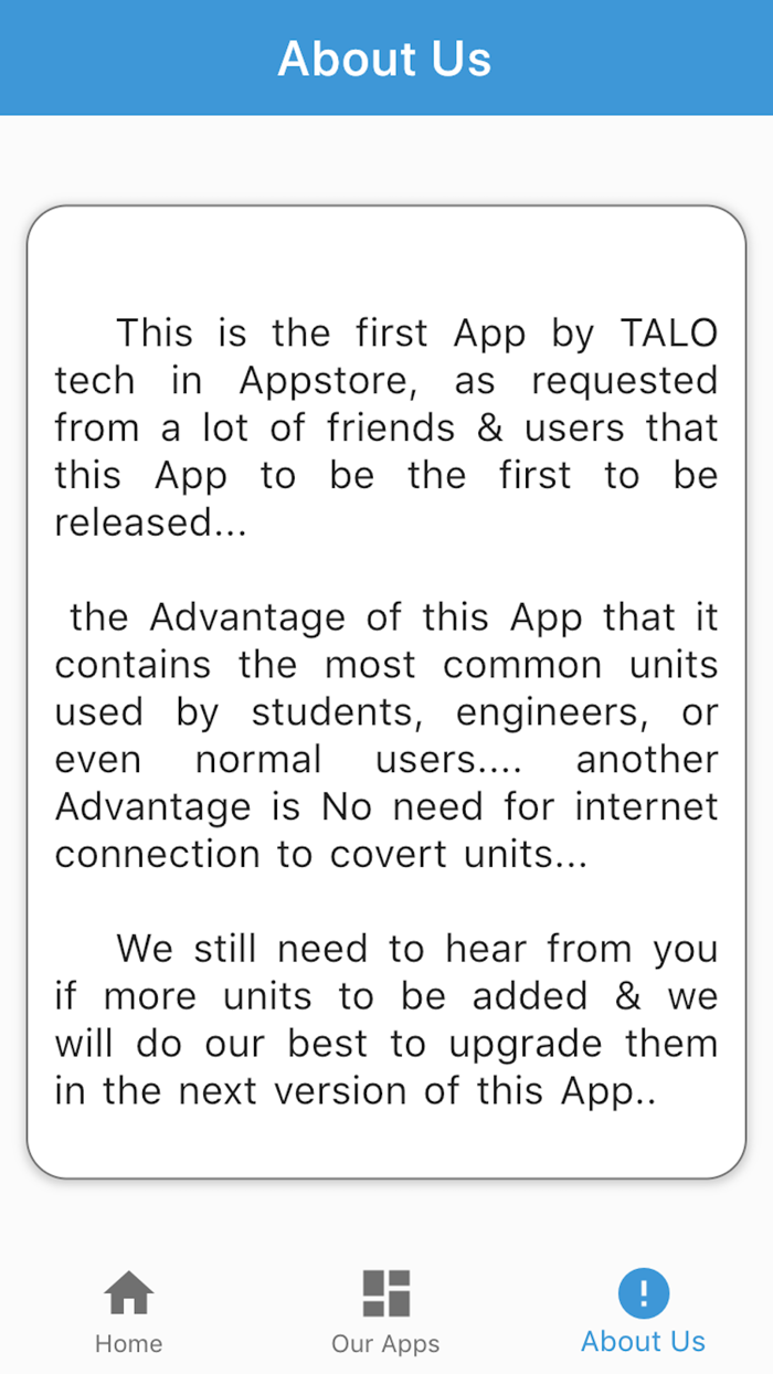 TALO Unit Converter