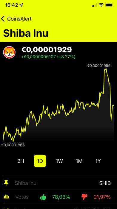 CoinsAlert Screenshot