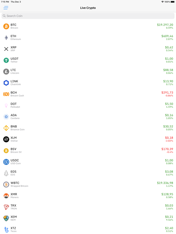 Screenshot #4 pour Live CryptoCurrency Prices