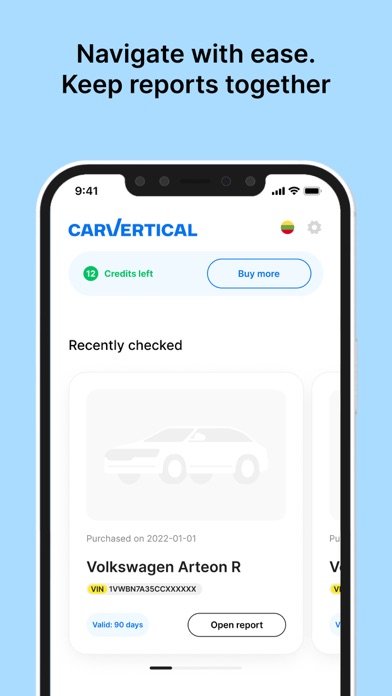 carVertical: Check Car History Screenshot