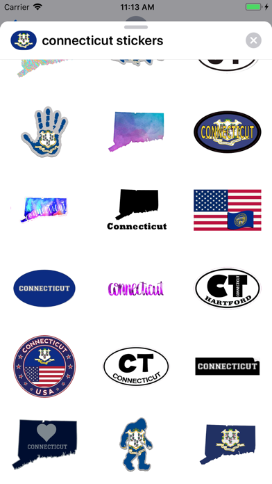Screenshot #3 pour Connecticut emoji & stickers