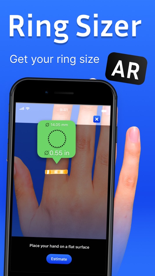 #1. Ring Sizer: AR Ruler & Table (iOS) By: Tolganai Askarova