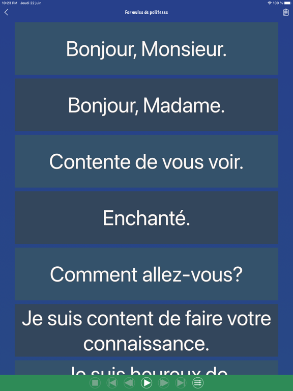 Screenshot #5 pour Phrase française
