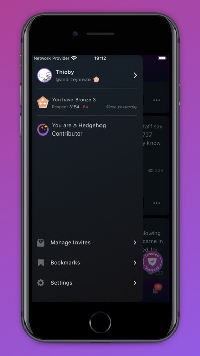 Hedgehog Social Screenshot