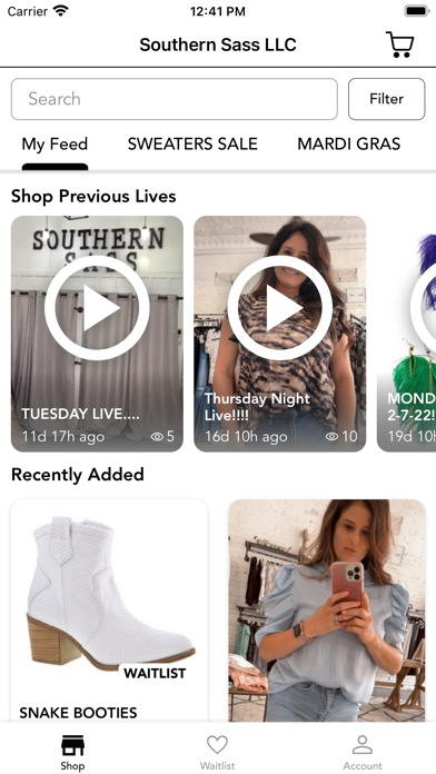 Southern Sass LLC Screenshot