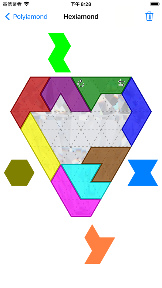 #4. Polyiamond Puzzle: Tetris Saga (iOS) 由: Ming-hua Wu