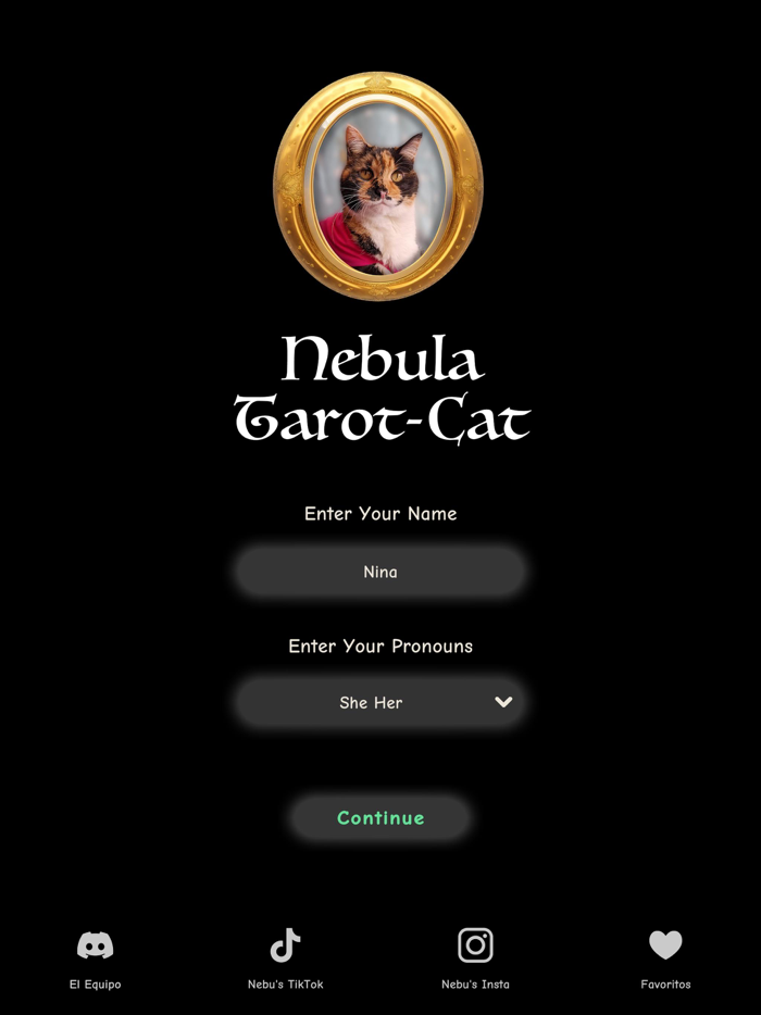 Nebula Tarot Cat