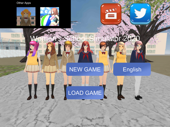 Women's School Simulator 2020 iPad app afbeelding 1