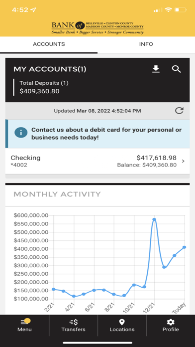 Bank of Belleville Screenshot