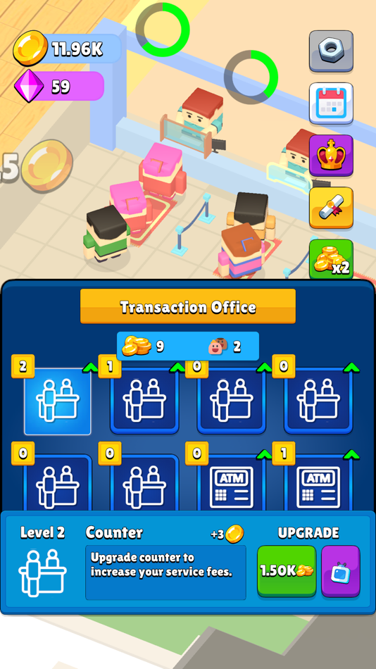 #4. Bank Empire Idle 3D (iOS) Podle: MYAPPFREE S.R.L.