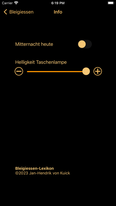 Bleigiessen-Lexikon Screenshot