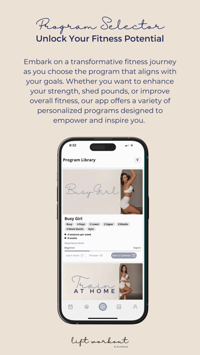 Lift Workout App Screenshot
