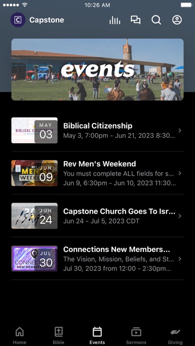 Capstone Church TX Screenshot