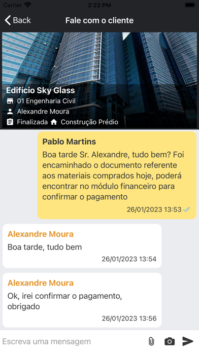 Obra Prima App Screenshot