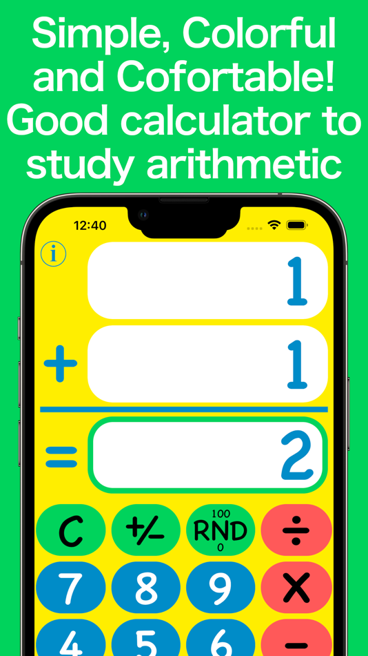 #1. Cute Calculator - Pop design (iOS) By: Takao Ichimura