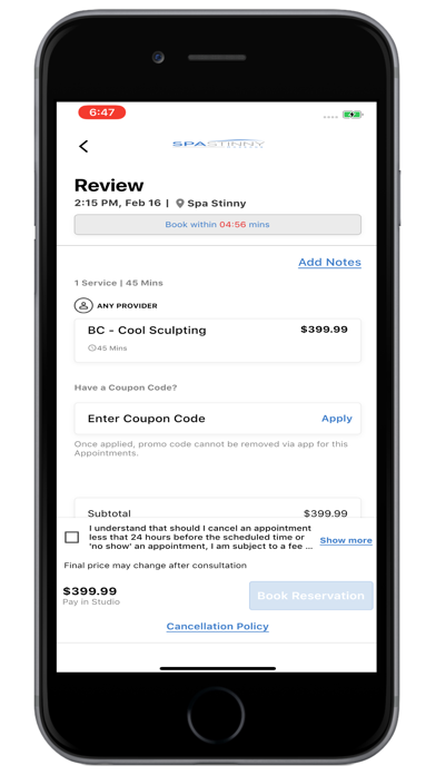 Spa Stinny Mobile Screenshot
