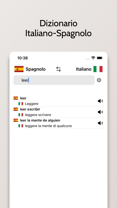 Spagnolo-Italiano Dizionario Screenshot