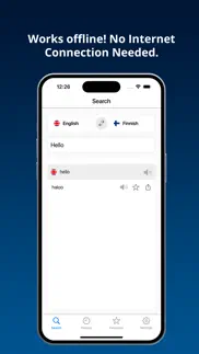 english finnish dictionary + iphone screenshot 1