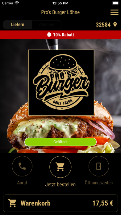 Pros Burger Löhne Screenshot