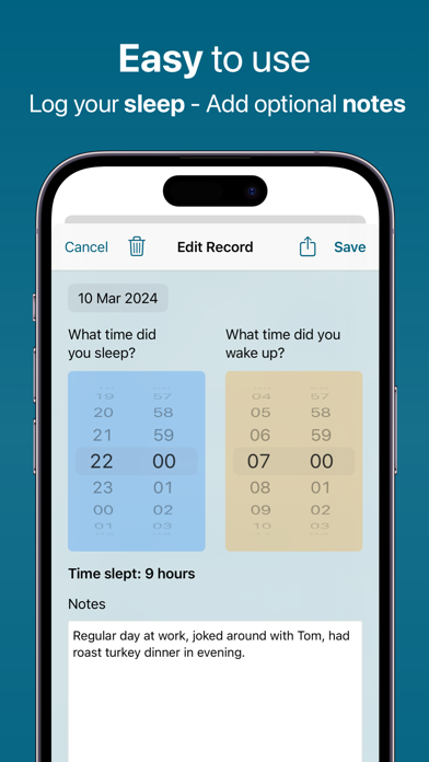 睡眠 アプリ: 記録、昼寝、夢、無呼吸症候群、快眠 日記のおすすめ画像2