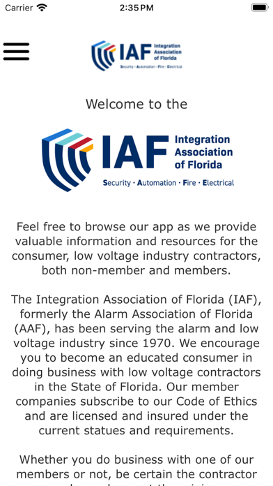 Integration Assoc of Florida Screenshot