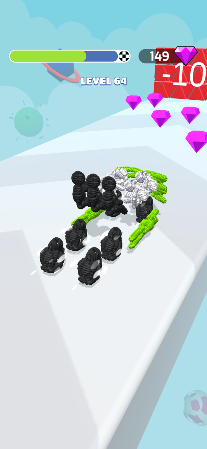 Human Vehicle Rope-man 3d run